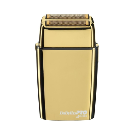 BaByliss Pro Double Foil Metal Shaver Gold Beard Trimmer Pro 4rtists Fxfs2ge