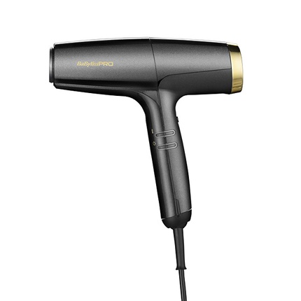 BaByliss Pro Falco Grey & Gold Professional High Speed Hair Dryer
