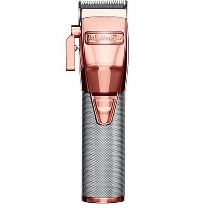 BaByliss Pro Rose Gold Clipper Rosefx Professional Rechargeable Hair Clipper With Allmetal Body