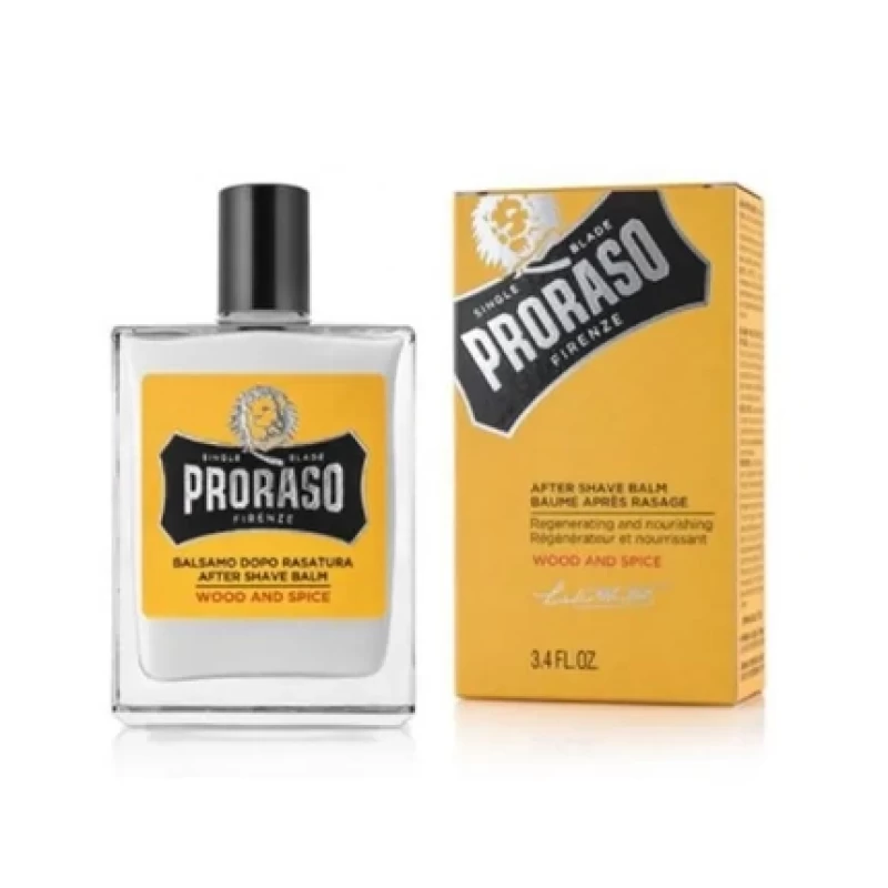 Proraso Yellow After Shave Balm 100ml Wood And Spice Scent