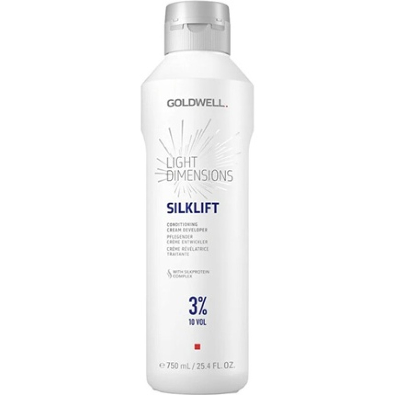 Goldwell Cream Peroxide For Gentle Hair Lightening Light Dimensions Silklift 3 Conditioning Cream Developer 750 Ml