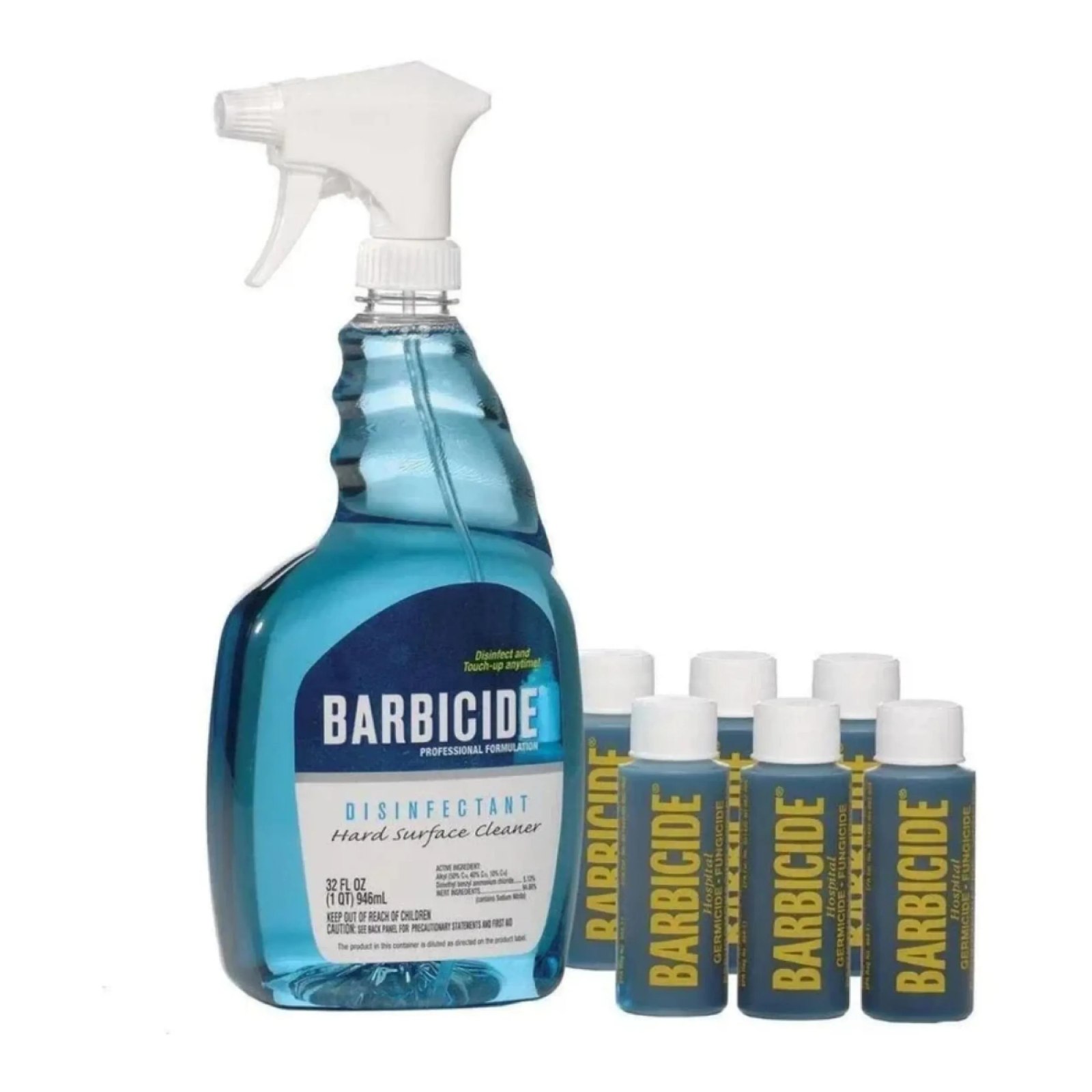 Barbicide Desinfectie Concentraat 6 stuks à 60ml + Sprayer