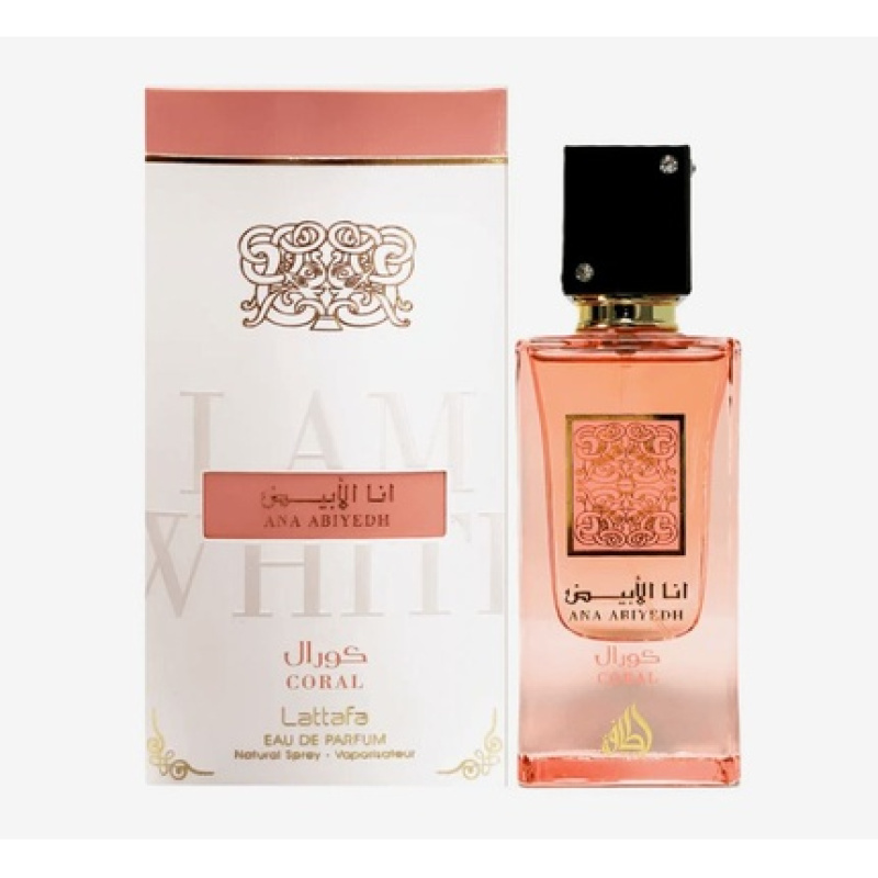 LATTAFA Ana Abiyedh Coral Eau De Parfum 60ml Unisex Fragrance
