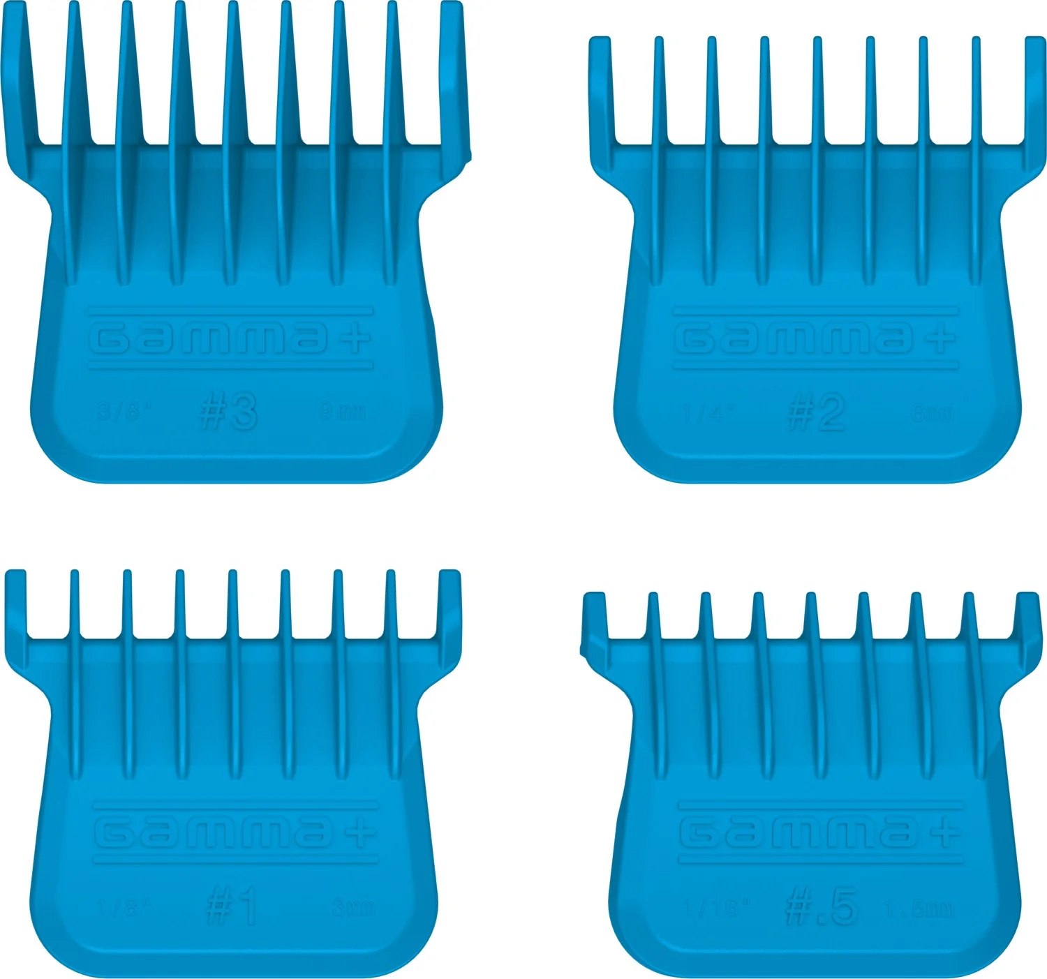 Gamma+ Magnetic Trimmer Guards 4pcs Opzetkammen