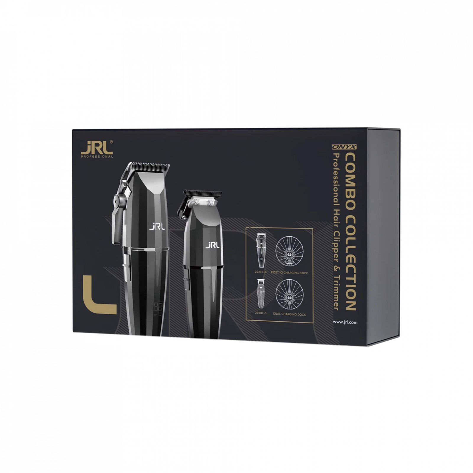 JRL Onyx Collection Combo Set Clipper + Trimmer
