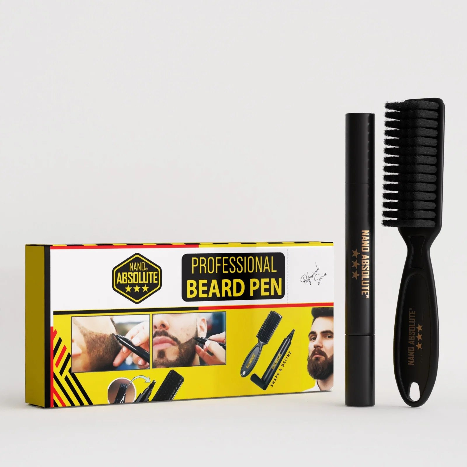 Nano Absolute Professional Beard Pen + Brush