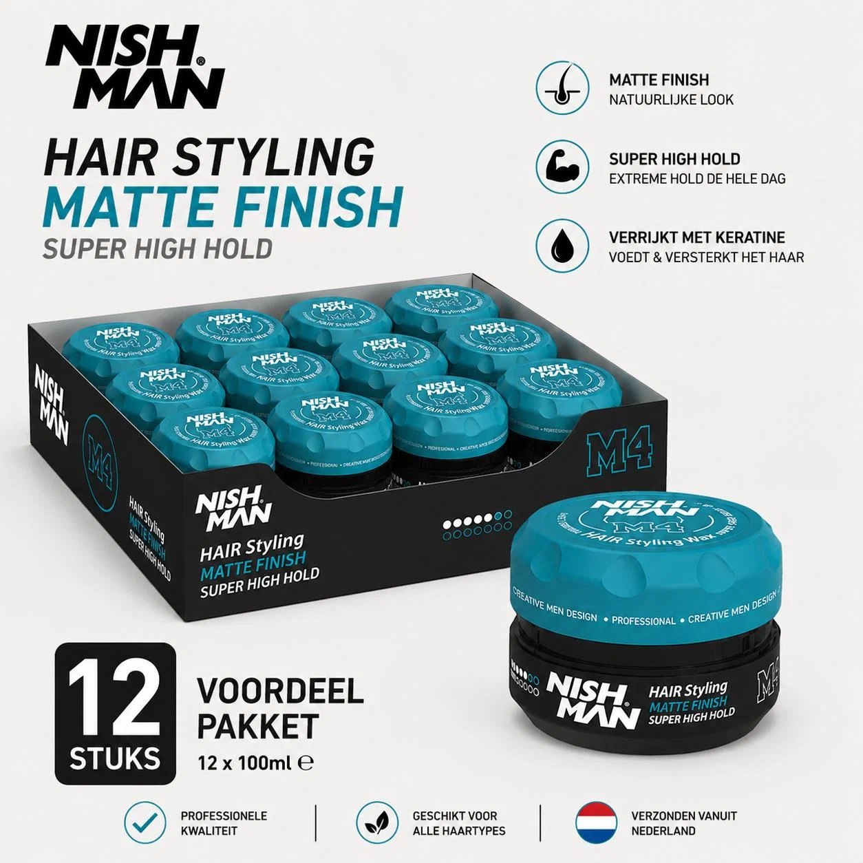 Nishman 12x Nishman Matte Finish Super High Hold M4