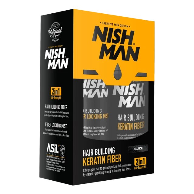 Nishman Hair Building Fiber Zwart