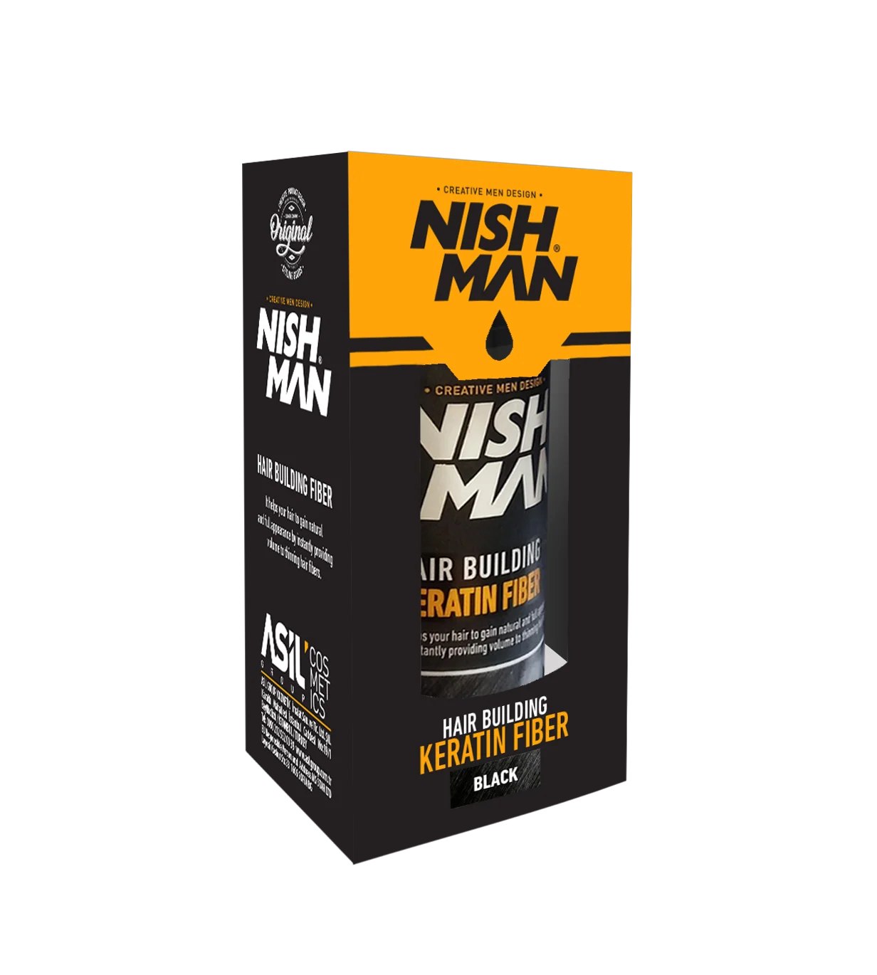 Nishman Hair Building Fiber Zwart Single Pack Toppik