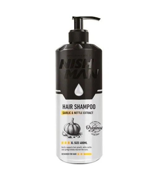 Nishman Hair Shampoo Garlic & Nettle Scented