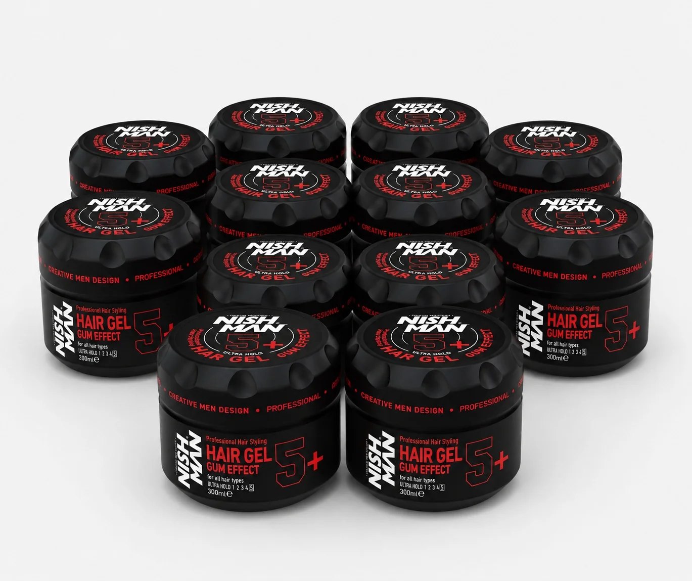 Nishman Hairgel Gum Effect 5+ x12