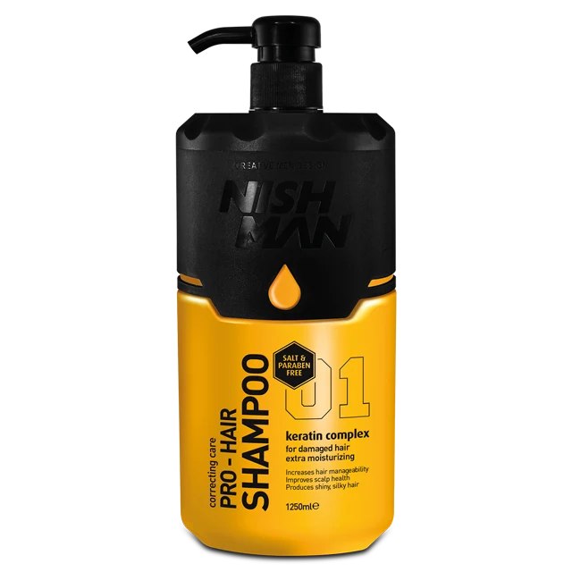 Nishman Zout en Parabeenvrij Shampoo 1250 ml