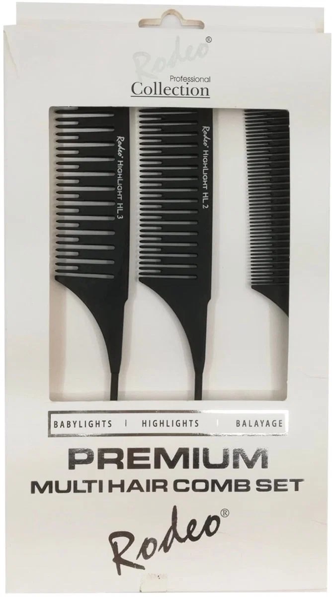Salon Rodeo Premium Multi Hair Comb Set