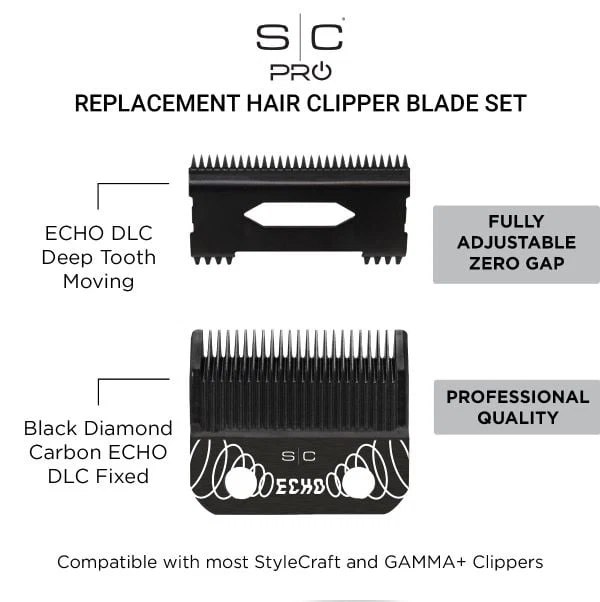 Style Craft Gamma + Style Craft Clipper Snijblad Echo Blade Set - Afbeelding 3