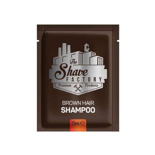 The Shave Factory Brown Hair Shampoo Dark Brown (10x 25ml)